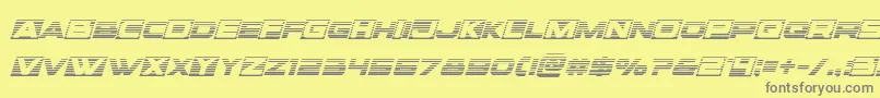 fuente Voxboxgradital – Fuentes Grises Sobre Fondo Amarillo
