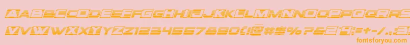 Voxboxgradital Font – Orange Fonts on Pink Background