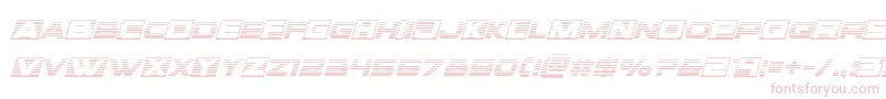 フォントVoxboxgradital – 白い背景にピンクのフォント