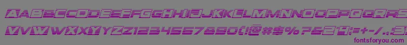 Voxboxgradital Font – Purple Fonts on Gray Background