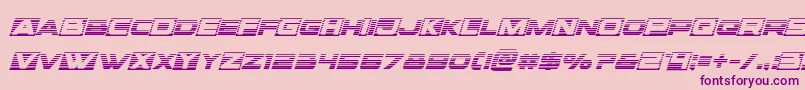 Police Voxboxgradital – polices violettes sur fond rose
