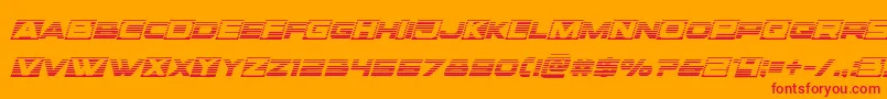 Voxboxgradital Font – Red Fonts on Orange Background