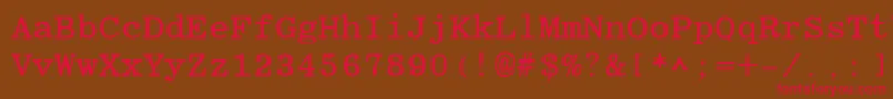 EliteBold Font – Red Fonts on Brown Background