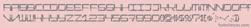 ModernismDisco Font – Gray Fonts on Pink Background