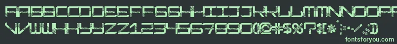 ModernismDisco Font – Green Fonts on Black Background