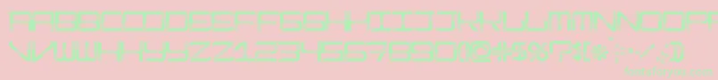 ModernismDisco Font – Green Fonts on Pink Background