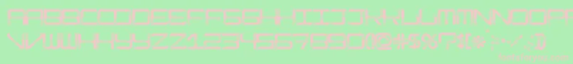 ModernismDisco Font – Pink Fonts on Green Background