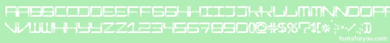 ModernismDisco Font – White Fonts on Green Background