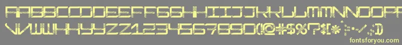 ModernismDisco Font – Yellow Fonts on Gray Background