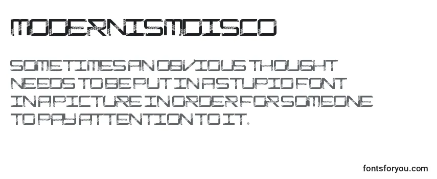 Шрифт ModernismDisco