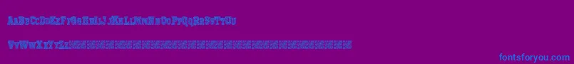 Prizedstudy Font – Blue Fonts on Purple Background