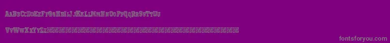 Prizedstudy Font – Gray Fonts on Purple Background