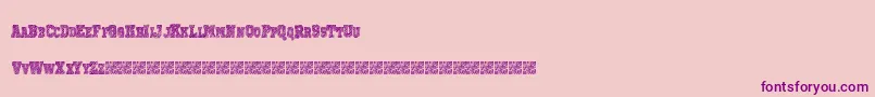 Prizedstudy Font – Purple Fonts on Pink Background