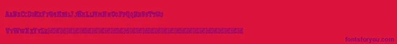 Prizedstudy Font – Purple Fonts on Red Background