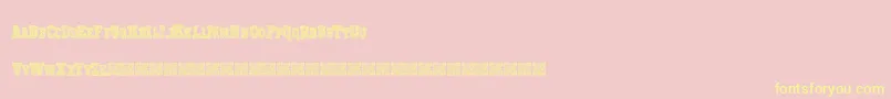 Prizedstudy Font – Yellow Fonts on Pink Background