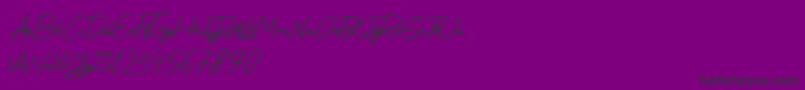 Шрифт EpicRide – чёрные шрифты на фиолетовом фоне