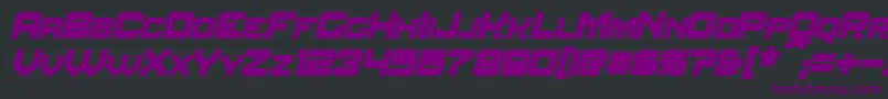AmuroBoldItalic-Schriftart – Violette Schriften auf schwarzem Hintergrund