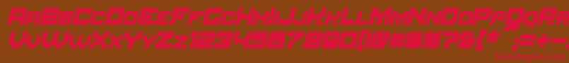 AmuroBoldItalic Font – Red Fonts on Brown Background