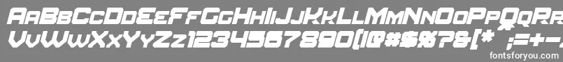AmuroBoldItalic Font – White Fonts on Gray Background