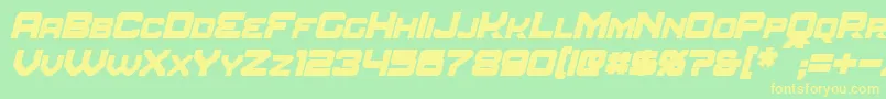 fuente AmuroBoldItalic – Fuentes Amarillas Sobre Fondo Verde