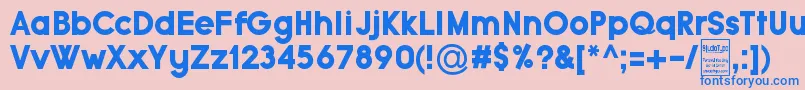 TypoGroteskBlackDemo Font – Blue Fonts on Pink Background