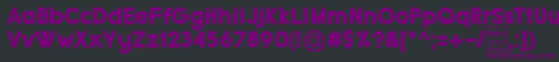 Шрифт TypoGroteskBlackDemo – фиолетовые шрифты на чёрном фоне