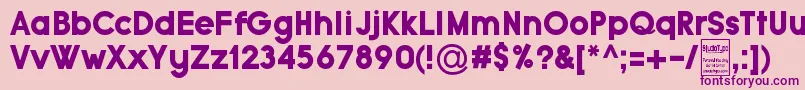 TypoGroteskBlackDemo Font – Purple Fonts on Pink Background