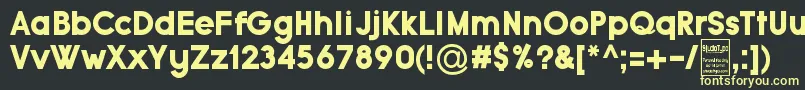 TypoGroteskBlackDemo Font – Yellow Fonts on Black Background