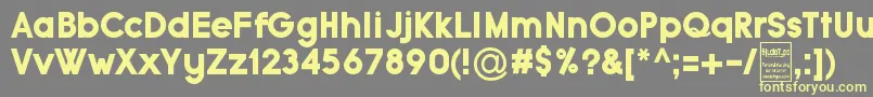 TypoGroteskBlackDemo Font – Yellow Fonts on Gray Background