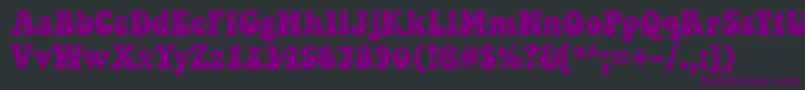 KeepOnTruckinfw Font – Purple Fonts on Black Background
