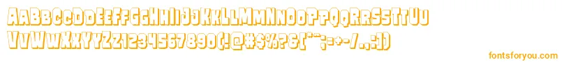 Mindlessbrute3D Font – Orange Fonts on White Background