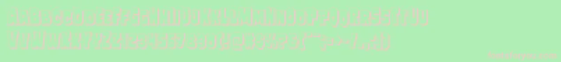 Mindlessbrute3D Font – Pink Fonts on Green Background