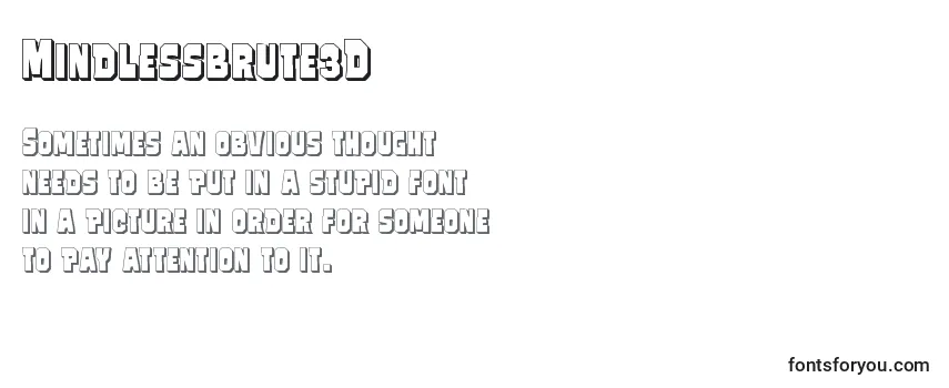 Review of the Mindlessbrute3D Font
