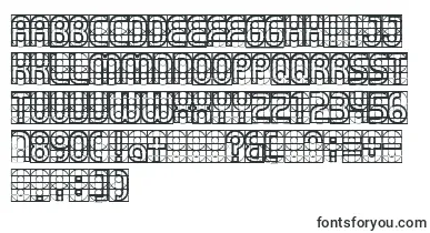 Gear font – grid Fonts