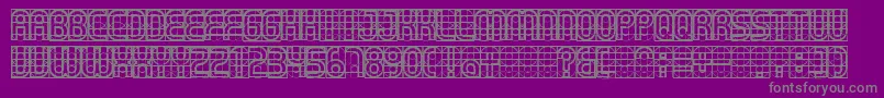 Gear Font – Gray Fonts on Purple Background