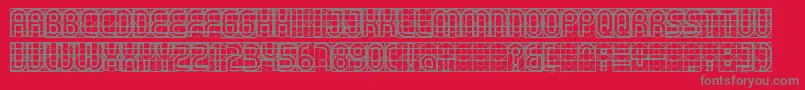フォントGear – 赤い背景に灰色の文字