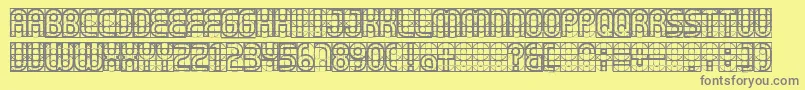 More about Gear Font Gear Font – Gray Fonts on Yellow Background