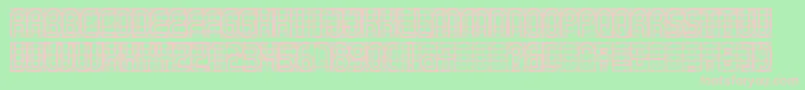 Gear Font – Pink Fonts on Green Background