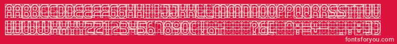 fuente Gear – Fuentes Rosadas Sobre Fondo Rojo