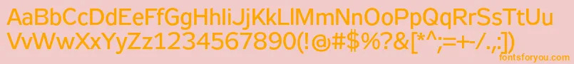 Zeppelin32 Font – Orange Fonts on Pink Background