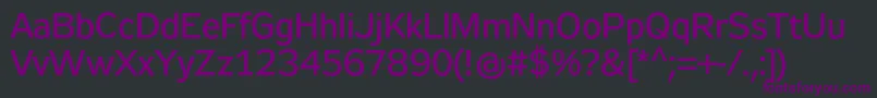 Zeppelin32 Font – Purple Fonts on Black Background