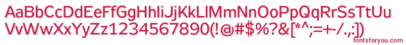 Zeppelin32 Font – Red Fonts on White Background