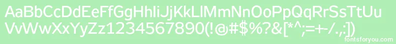 Zeppelin32 Font – White Fonts on Green Background