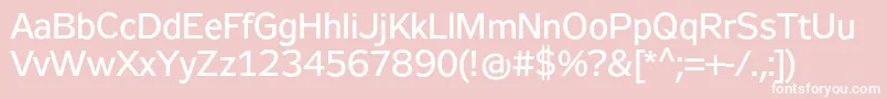 Zeppelin32 Font – White Fonts on Pink Background