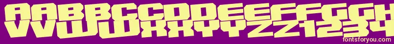 Innes Font – Yellow Fonts on Purple Background