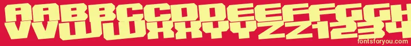 Innes Font – Yellow Fonts on Red Background