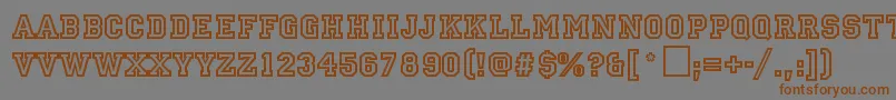 AllStarResort Font – Brown Fonts on Gray Background