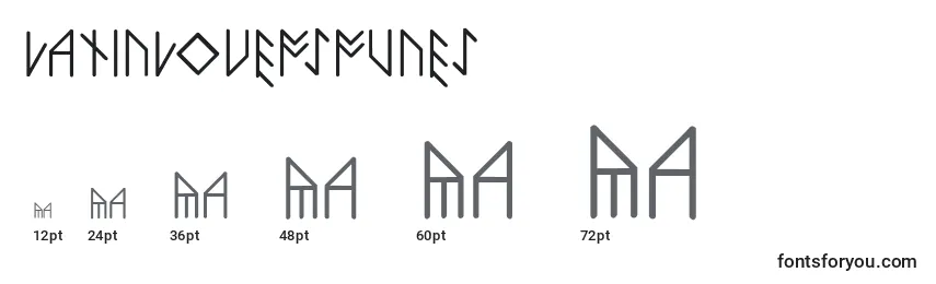 Размеры шрифта Latinloversrunes
