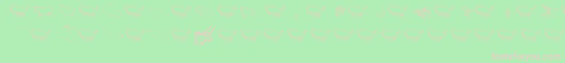 Caveart Font – Pink Fonts on Green Background