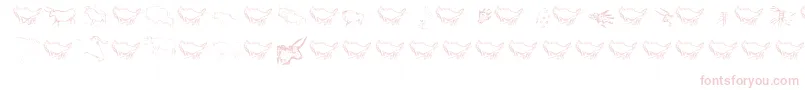 Caveart Font – Pink Fonts on White Background